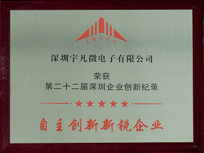 自主創(chuàng)新新銳企業(yè)